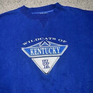 VINTAGE Kentucky Wildcats Sweatshirt Mens XL Blue Crewneck NCAA USA 90s